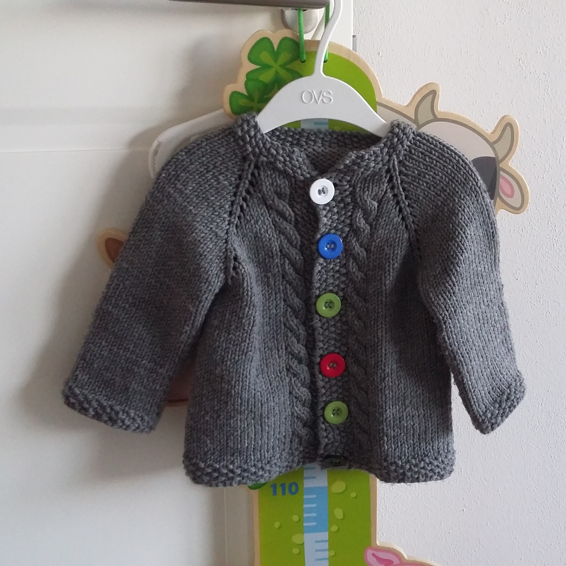 Cardigan Con Trecce 12 18 Mesi Schema Maglioncino Ai Ferri Fromanna Shands