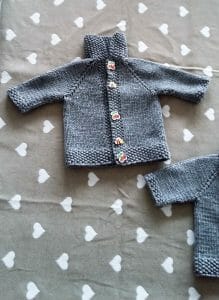 knitted baby sweater unisex